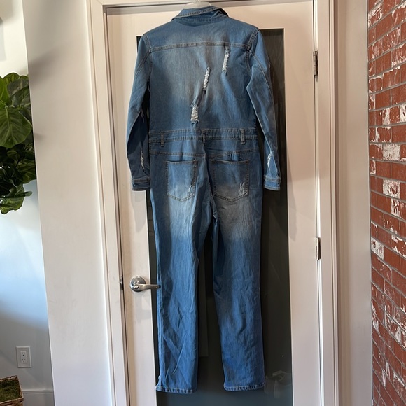 NWT Kosmios Denim Jumpsuit - Picture 5 of 6